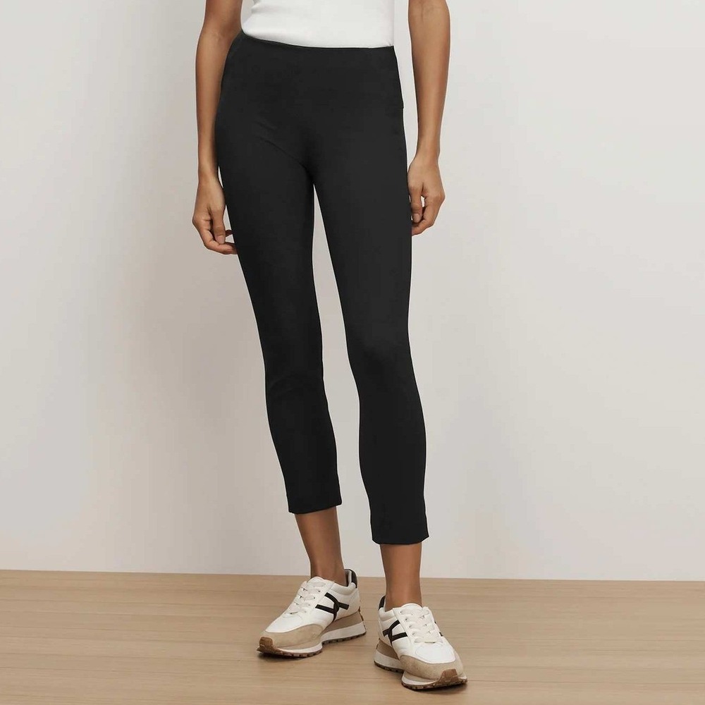 Veronica‎ Beard Black Zip Back Scuba Pants Stretch Size 2